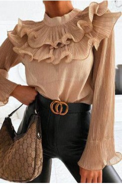 French flow collar shirt HF1306-01-04