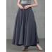 Women Solid Color Back Zip Pleated Casual Swing Skirts With Pocket Women Solid Color Back Zip Pleated Casual Swing Skirts With Pocket