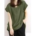 Solid Ruched Short Sleeve V Neck Casual Blouse Solid Ruched Short Sleeve V Neck Casual Blouse