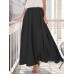 Women Pure Color Elastic Waist Simple Swing Skirts With Pocket Women Pure Color Elastic Waist Simple Swing Skirts With Pocket